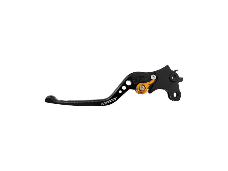 BIKETEK Adjustable CNC Lever Long Clutch - Black / Gold Adjuster - #C117 click to zoom image