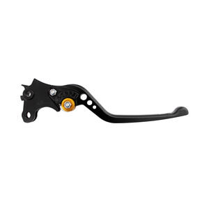 BIKETEK Adjustable CNC Lever Long Clutch - Black / Gold Adjuster - #C117 click to zoom image