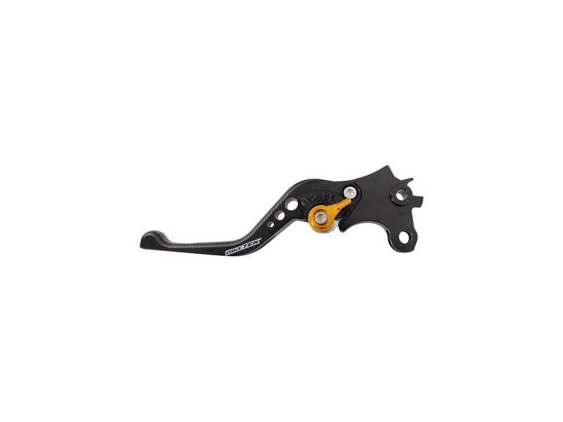 BIKETEK Adjustable CNC Lever Short Clutch - Black / Gold Adjuster - #C117S click to zoom image