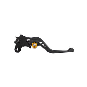 BIKETEK Adjustable CNC Lever Short Clutch - Black / Gold Adjuster - #C117S click to zoom image