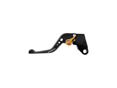 BIKETEK Adjustable CNC Lever Short Clutch - Black / Gold Adjuster - #C119S