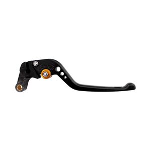 BIKETEK Adjustable CNC Lever Long Clutch - Black / Gold Adjuster - #C123 click to zoom image