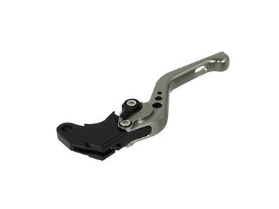 BIKETEK Adjustable CNC Clutch Lever Short - Titanium / Black Adjuster - #C15S