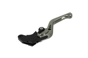 BIKETEK Adjustable CNC Clutch Lever Short - Titanium / Black Adjuster - #C15S 