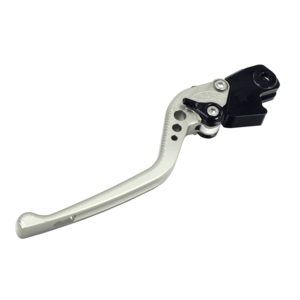 BIKETEK Adjustable CNC Clutch Lever Long - Titanium / Black Adjuster - #C19 