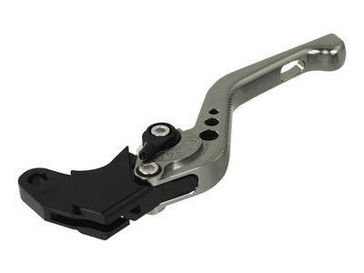 BIKETEK Adjustable CNC Clutch Lever Short - Titanium / Black Adjuster - #C29S