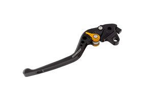 BIKETEK Adjustable CNC Clutch Lever Long - Black / Gold Adjuster - #C49 