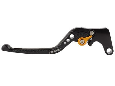 BIKETEK Adjustable CNC Clutch Lever Short - Black / Gold Adjuster - #C83S