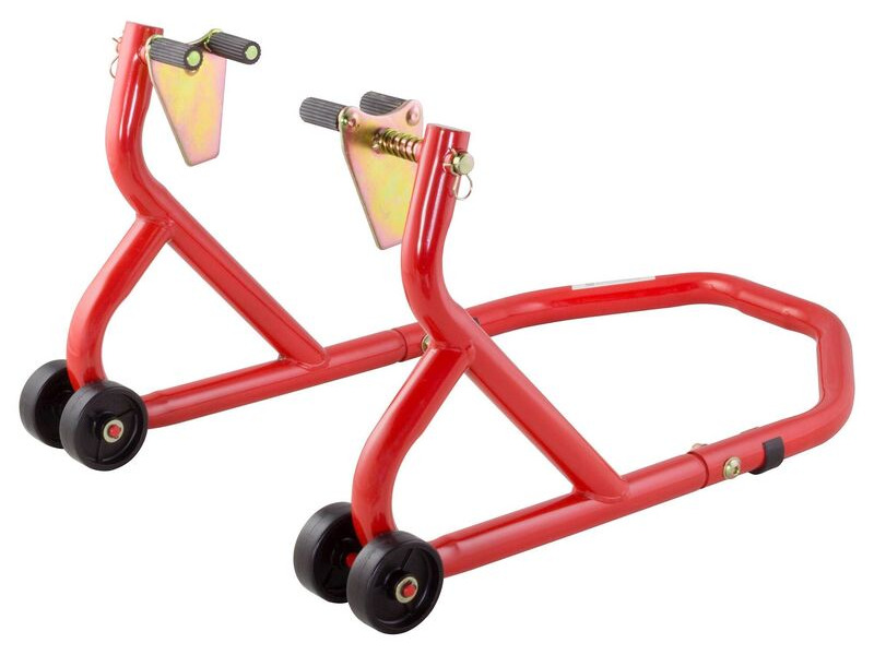 BIKETEK Series 3 Front Track Paddock Stand - Red click to zoom image