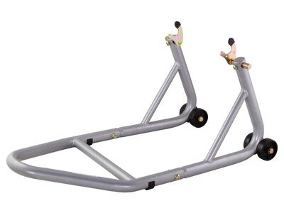 BIKETEK Race Aluminium Bobbin Fitment Rear Track Paddock Stand - Grey