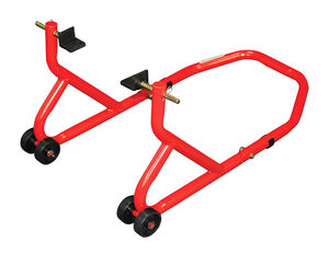 BIKETEK Series 3 Rear Track Paddock Stand - Red click to zoom image