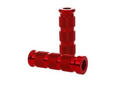 BIKETEK Footrest Pegs Round Red