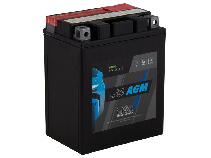 INTACT YTX14AHL-BS Maintenance Free AGM Bike-Power Battery click to zoom image