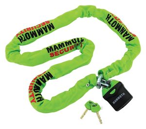 MAMMOTH SECURITY 1.8m Lock & Chain click to zoom image