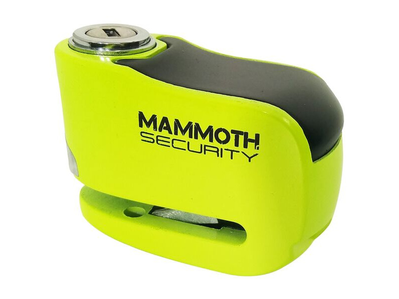 MAMMOTH SECURITY Gremlin Alarm Disc Lock Fluoro Yellow click to zoom image