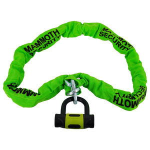 MAMMOTH SECURITY 10mm x 1.5M Square Chain and D-Lock 