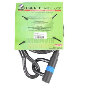 MAMMOTH SECURITY Loop & "U" Cable Lock click to zoom image