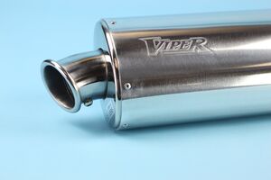 VIPER Alloy Oval Slip-On E-Marked Can With Removable Baffle #901EM click to zoom image