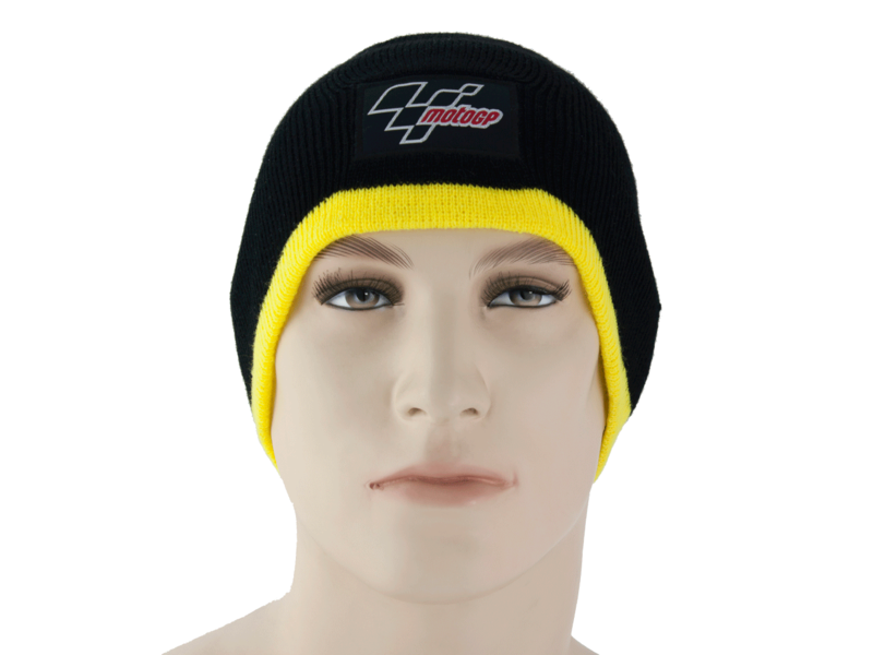 MotoGP Motogp Beanie Hat Black / Yellow Trim click to zoom image