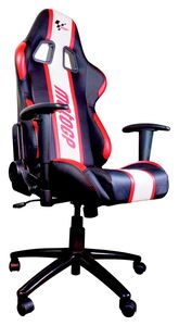 MotoGP Team Chair With Armrests Red / White / Black click to zoom image