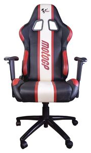 MotoGP Team Chair With Armrests Red / White / Black click to zoom image