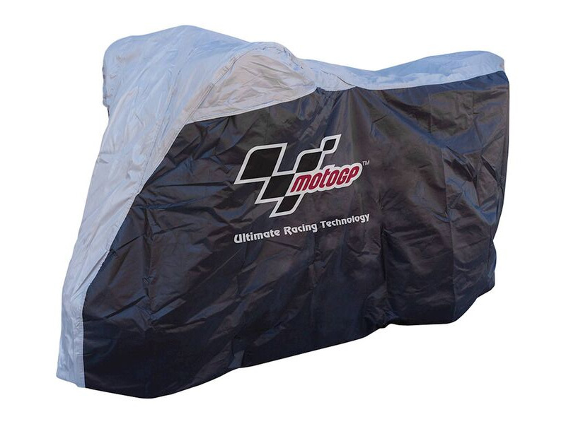 MotoGP Rain Cover - Black/Grey - XL Fits 1200 And Over click to zoom image