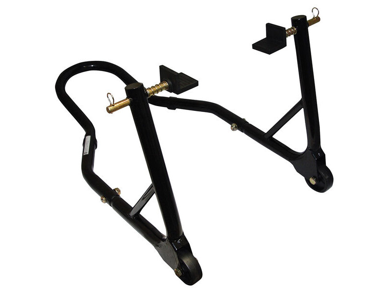 MotoGP Round Tubing Rear Track Paddock Stand - Black click to zoom image