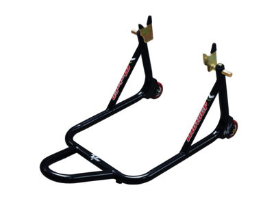 MotoGP 1 Piece Bobbin Spool Fitment Rear Track Paddock Stand - Black