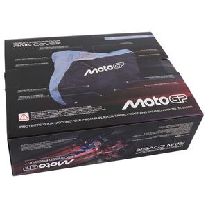 MOTOGP Rain Cover - Black/Grey - Medium Fits Up To 600cc click to zoom image