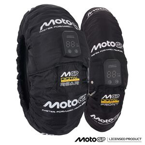 MOTOGP Digital Tyre Warmers Set for Front 120/70-17- Rear 180-190/55-17 with Euro 2 Pin Plug 2026