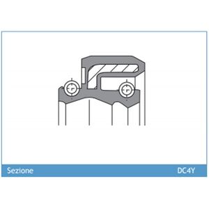 ARIETE ARI.117 - PAIR OF FORK OIL SEALS 48 X 58,2 X 8,5/10,5 DC4Y click to zoom image