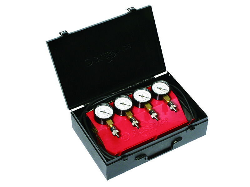 BIKESERVICE Carburettor Synchroniser Vacuum Gauge Set click to zoom image