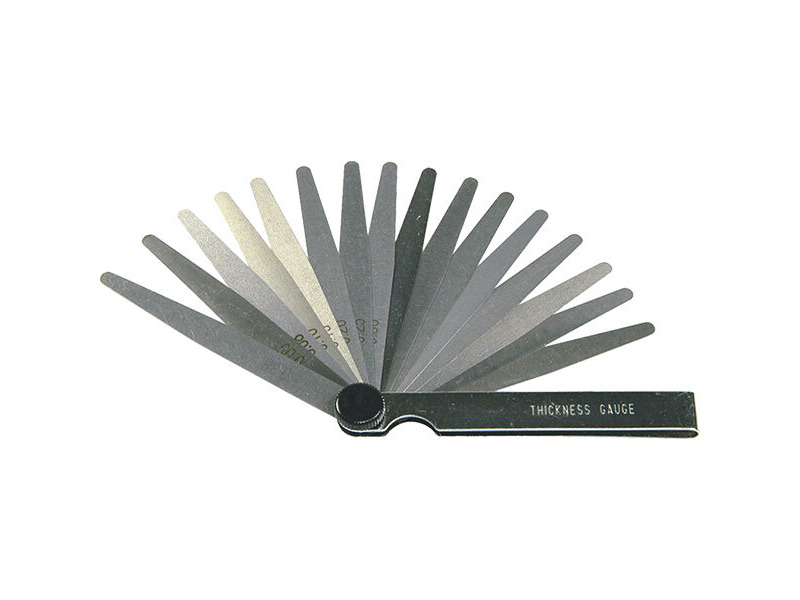 BIKESERVICE 16 Blade Feeler Gauge ( Metric / SAE ) click to zoom image