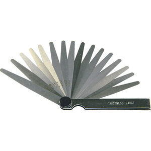 BIKESERVICE 16 Blade Feeler Gauge ( Metric / SAE ) 