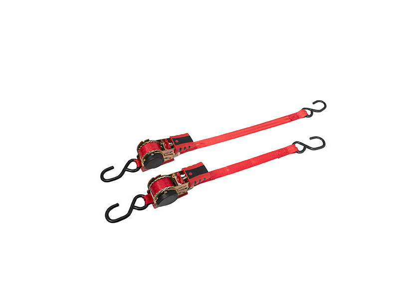 BIKESERVICE Retractable Ratchet Tie Down - 2.4m / 8ft click to zoom image