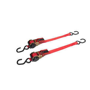 BIKESERVICE Retractable Ratchet Tie Down - 1.8m / 6ft 