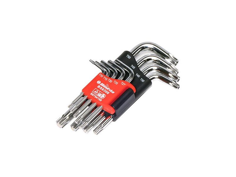 BIKESERVICE 9pc Magnetic Tx-Star Key Set BS6300 click to zoom image