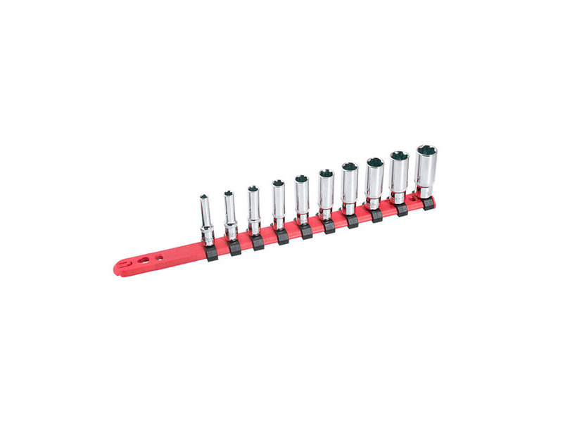 BIKESERVICE Square Drive Bit Socket Set - 1/4 inch - BS9200 click to zoom image