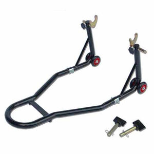 BIKEWORKSHOP JL-M05014 steel rear motorcycle paddock stand with hooks 