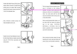 BIKEWORKSHOP JL-C03006 Workshop manual tyre changer 6-21" wheels click to zoom image