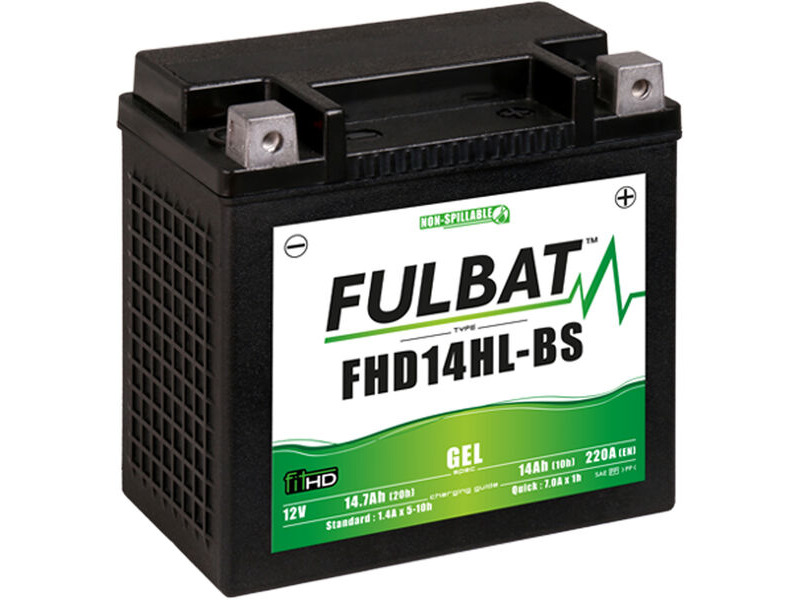 FULBAT FHD14HL-BS (H.D.) - GEL replace HVT3 Harley 69598-04 click to zoom image