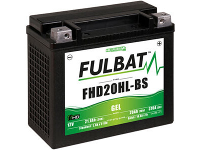 FULBAT FHD20HL-BS (H.D.) - GEL Replaces HVT1 Harley 65989-97