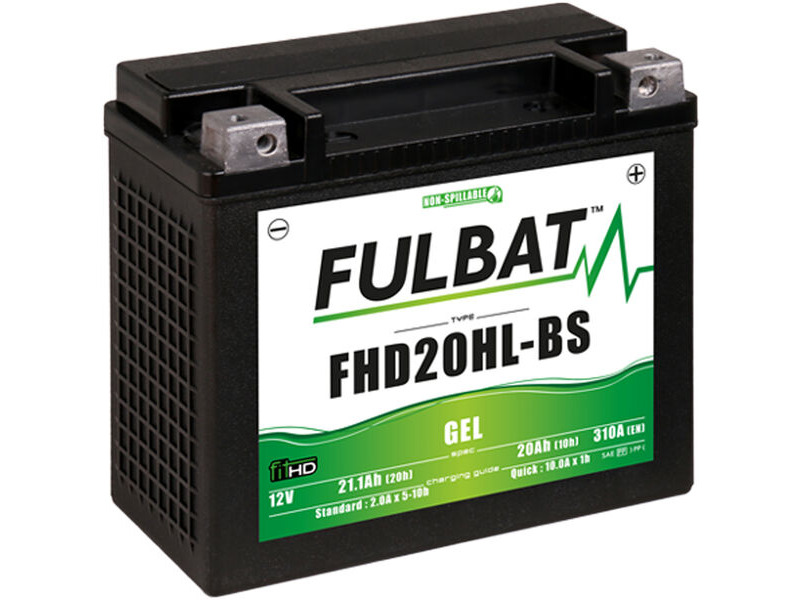 FULBAT FHD20HL-BS (H.D.) - GEL Replaces HVT1 Harley 65989-97 click to zoom image