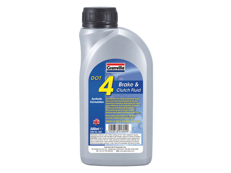 GRANVILLE BRAKE FLUID DOT 4 500ml click to zoom image