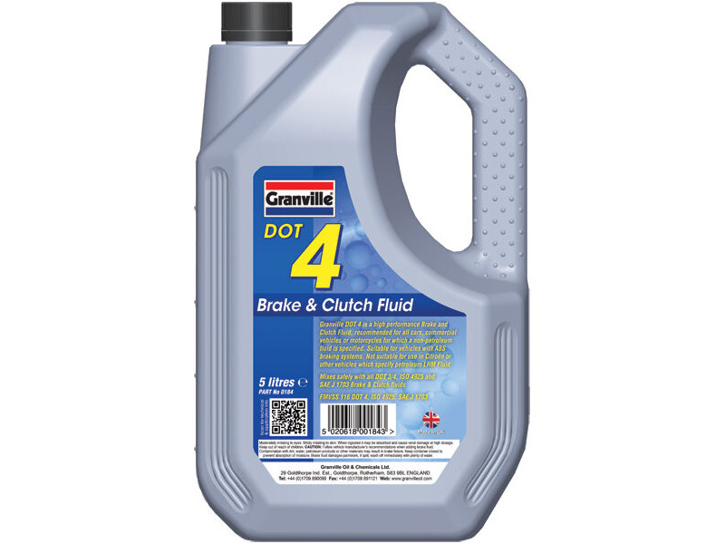 GRANVILLE BRAKE FLUID DOT4 5LITRE click to zoom image