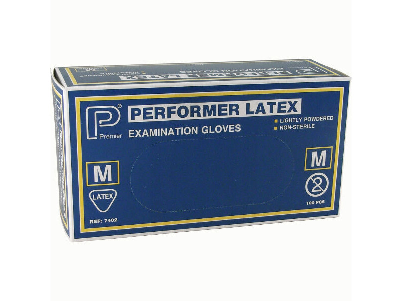 GRANVILLE Latex Gloves Med 100 per box 2.25 click to zoom image