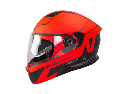 NITRO Helmet Nitro F350 Analog Dvs Satin Black/Red/Gun