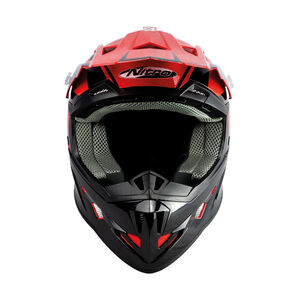 NITRO MX700 Holeshot Helmet - Black Red Gloss click to zoom image