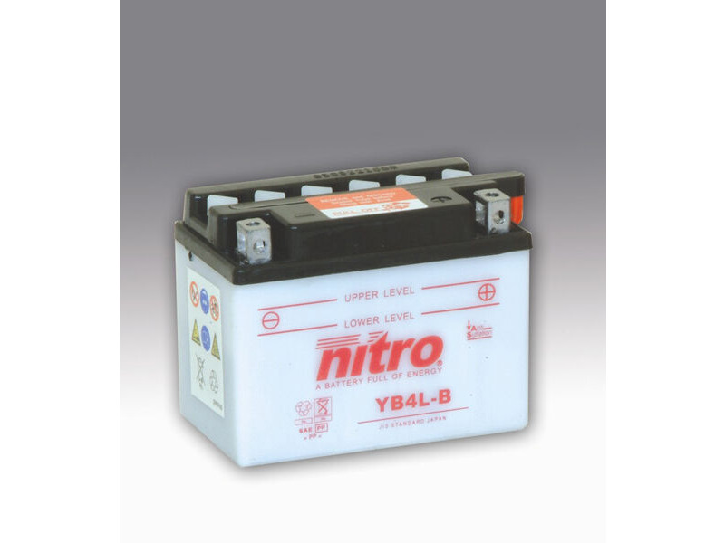 NITRO BATT YB4L-B open with acid pack (CB4LB) click to zoom image