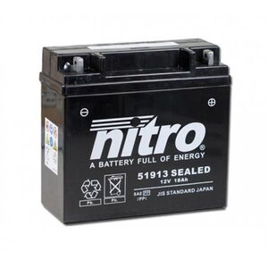 NITRO BATT 51913 SEALED AGM GEL 